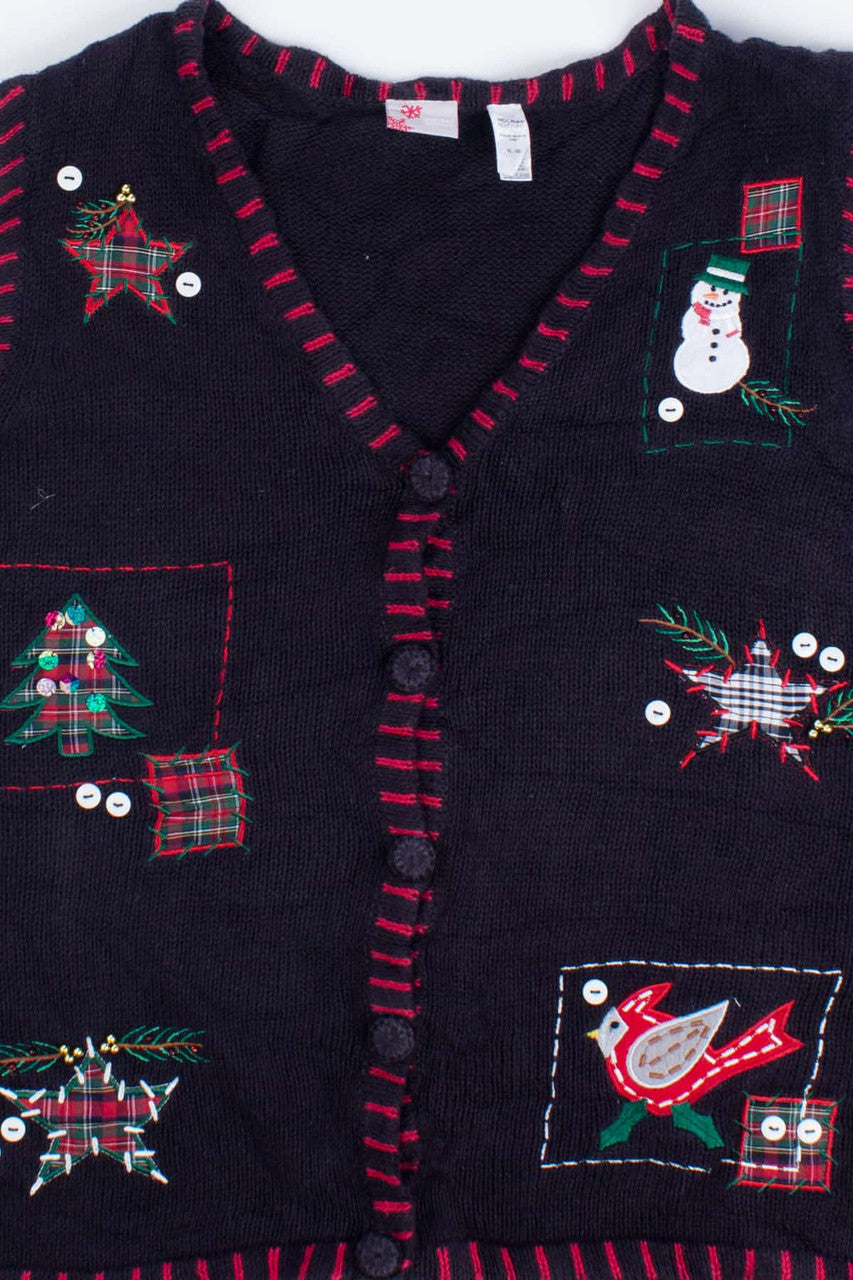 Black Ugly Christmas Vest 55161