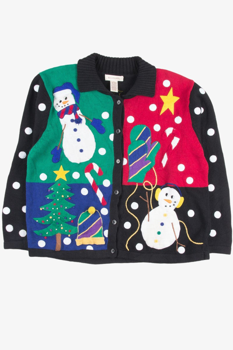 Black Ugly Christmas Cardigan 50768
