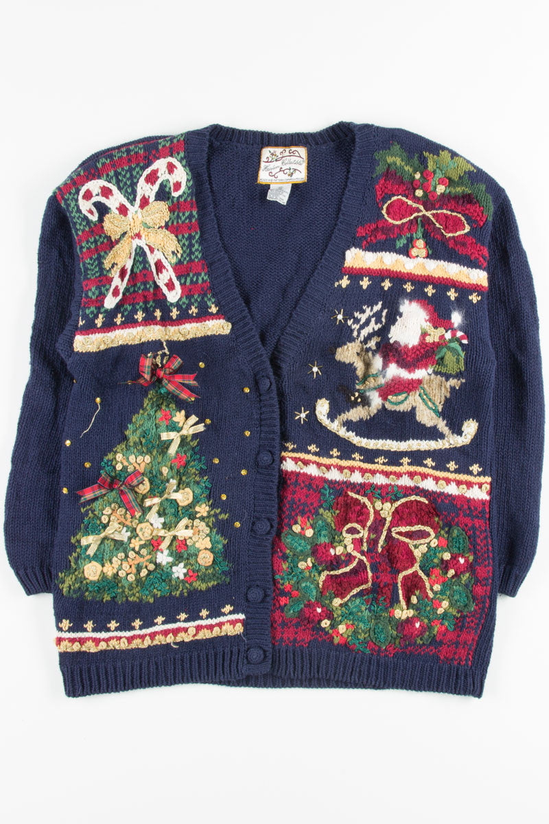 Blue Ugly Christmas Cardigan 50949