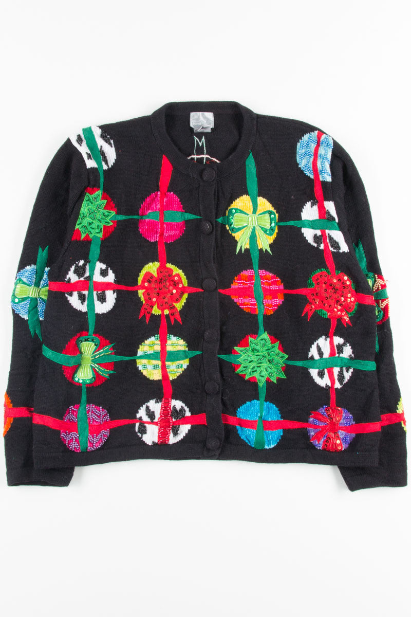Black Ugly Christmas Cardigan 51345