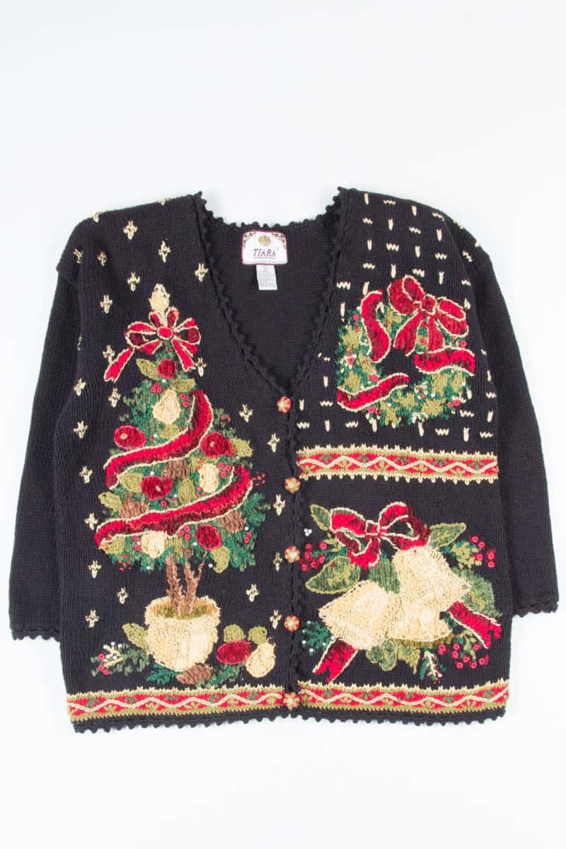 Black Ugly Christmas Cardigan 51471