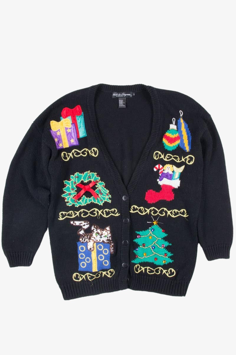 Black Ugly Christmas Cardigan 51503