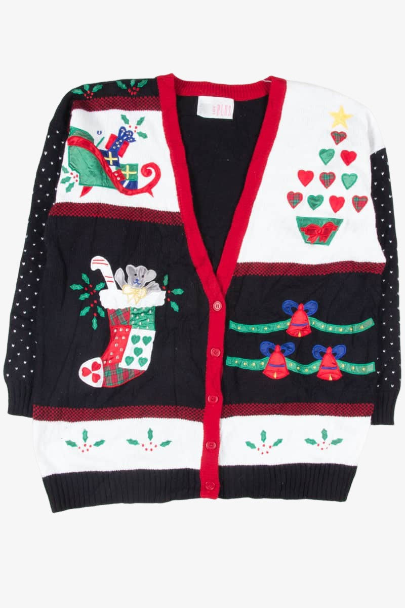 Black Ugly Christmas Cardigan 51684