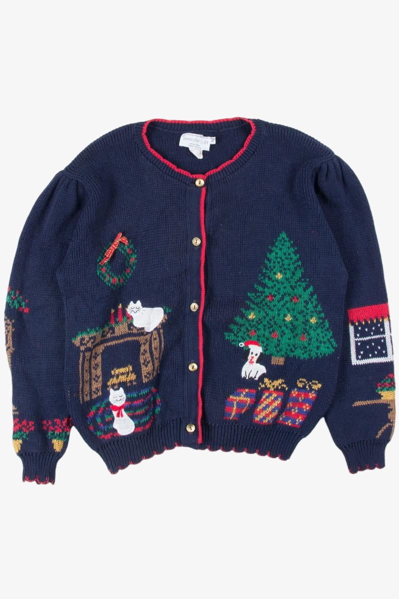 Blue Ugly Christmas Cardigan 51702