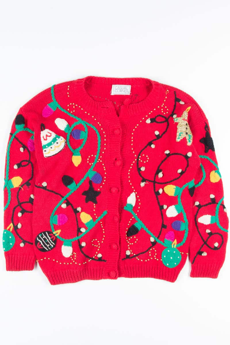 Red Ugly Christmas Cardigan 51746