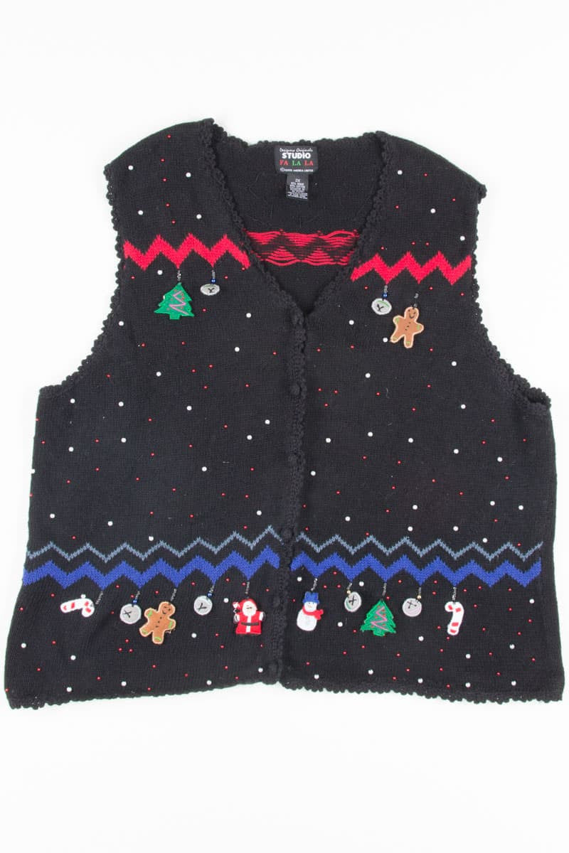 Black Ugly Christmas Vest 51876