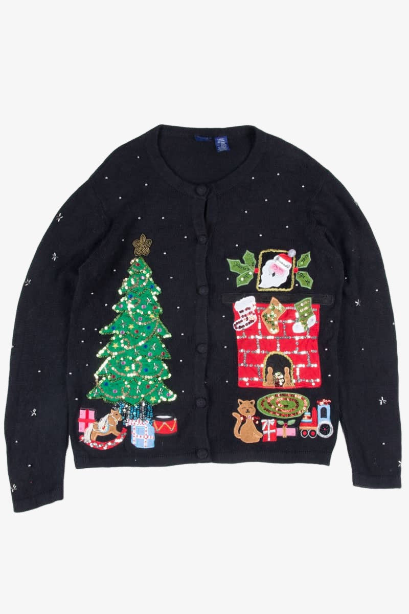 Black Ugly Christmas Cardigan 51986