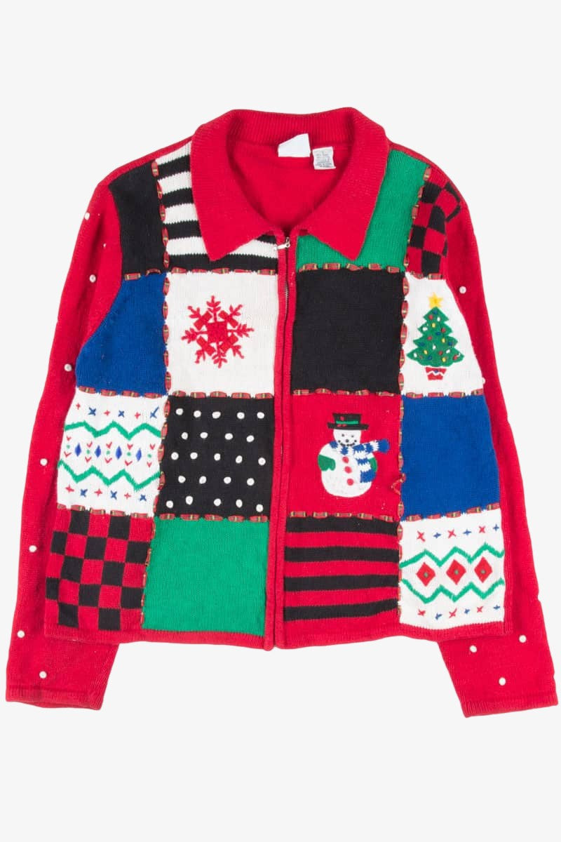 Red Ugly Christmas Cardigan 52066