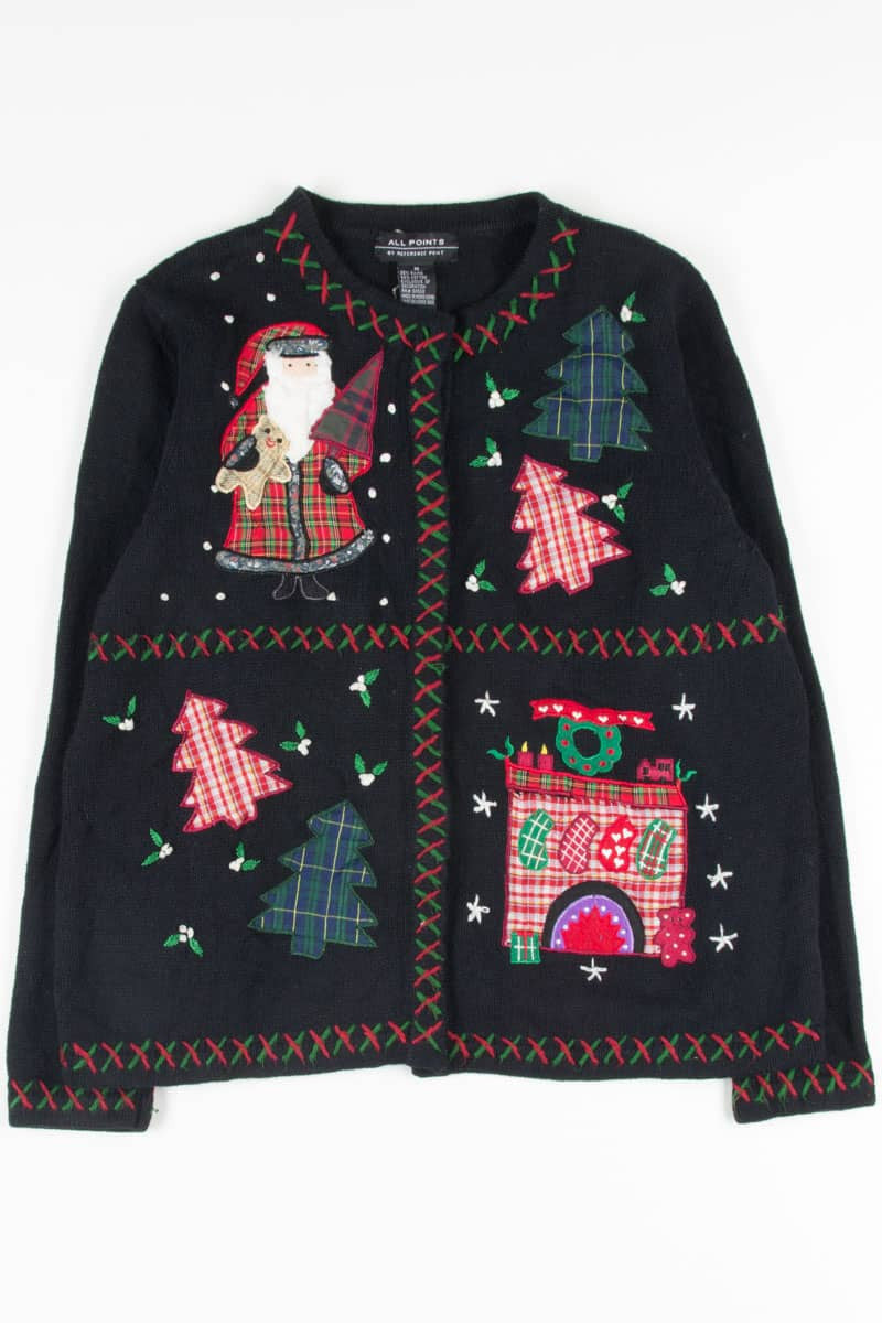 Black Ugly Christmas Cardigan 52077