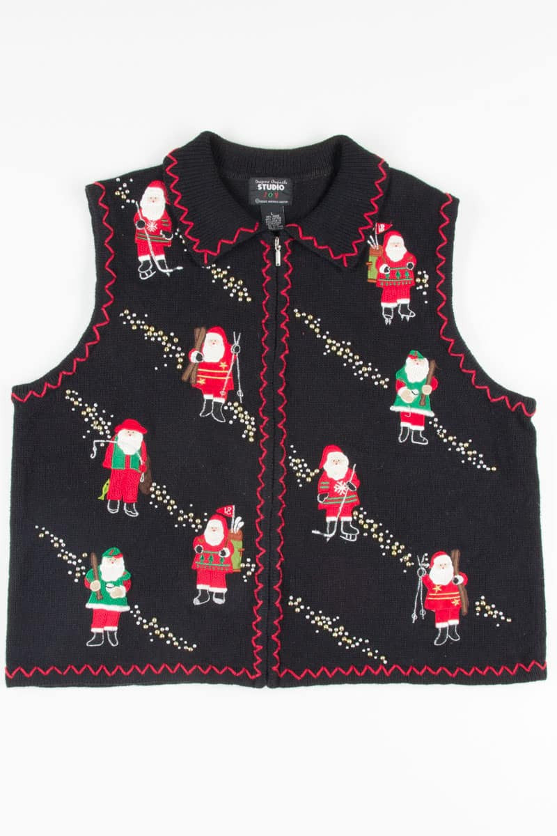 Black Ugly Christmas Vest 52139