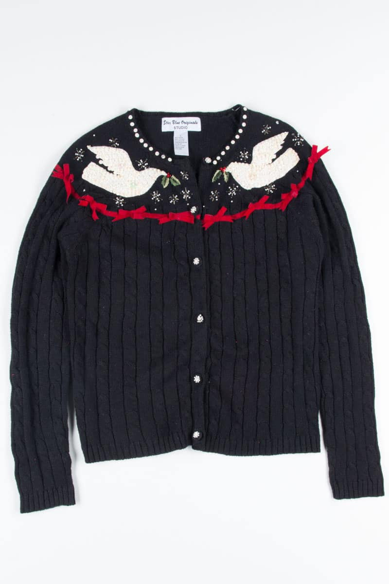 Black Ugly Christmas Cardigan 52182