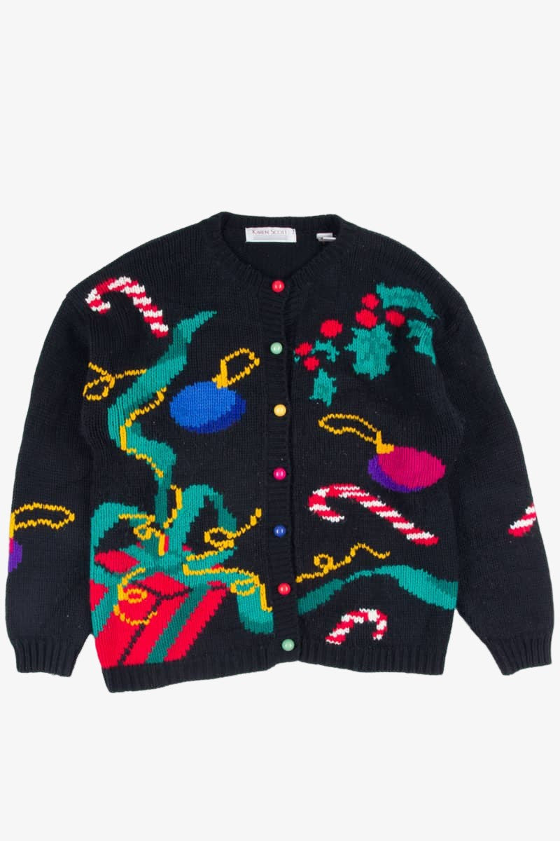 Black Ugly Christmas Cardigan 52239