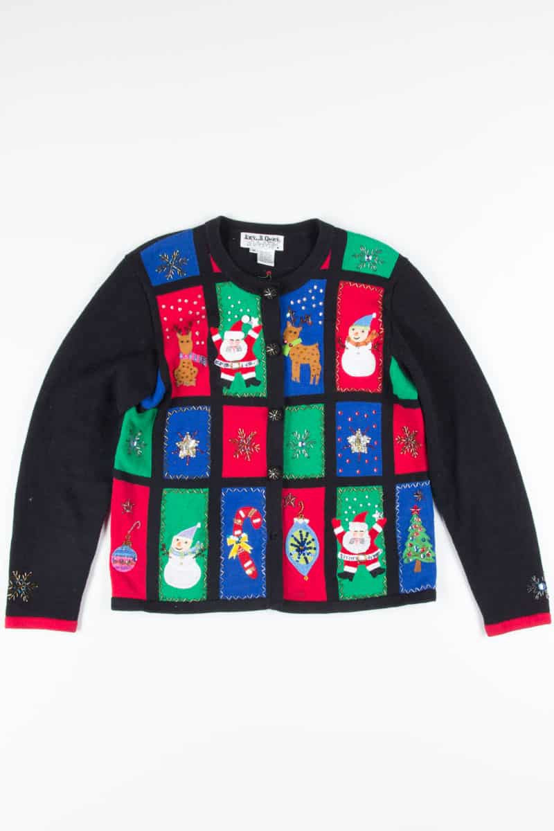 Black Ugly Christmas Cardigan 52282