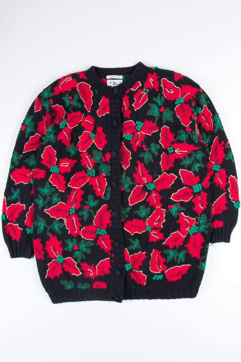 Black Ugly Christmas Cardigan 52305