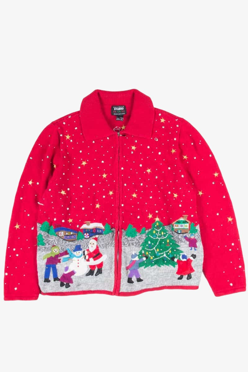 Red Ugly Christmas Cardigan 52361