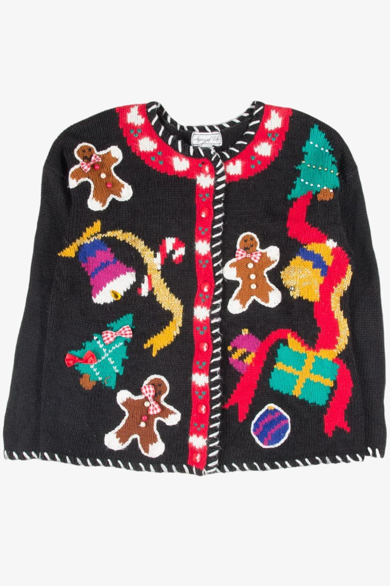 Black Ugly Christmas Cardigan 52642