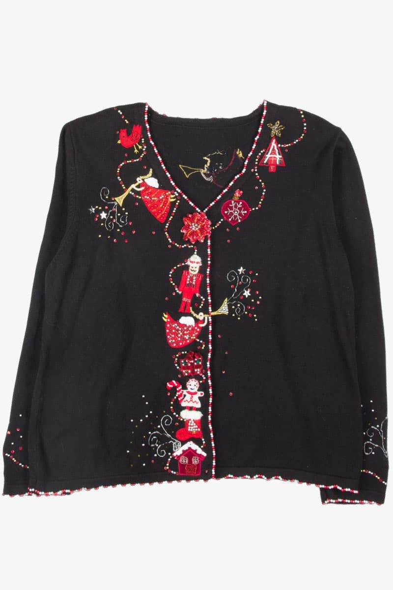 Black Ugly Christmas Cardigan 52657