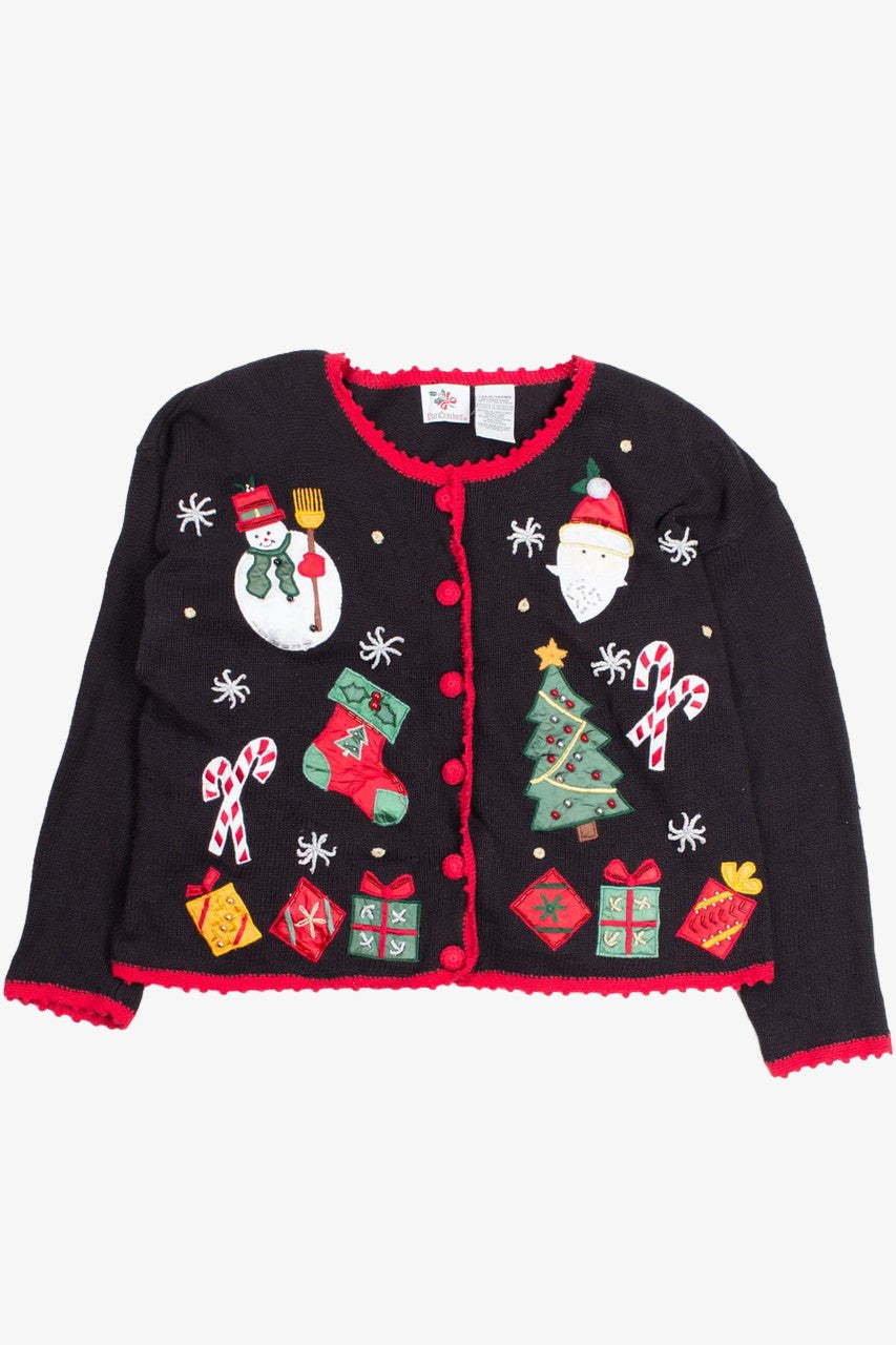 Black Ugly Christmas Cardigan 52720