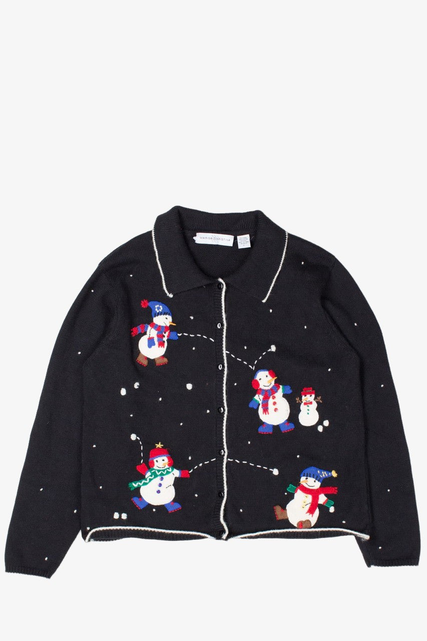 Black Ugly Christmas Cardigan 52725