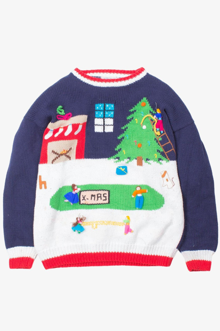 Blue Ugly Christmas Pullover 52797