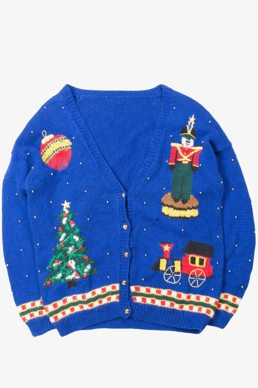 Blue Ugly Christmas Cardigan 52802