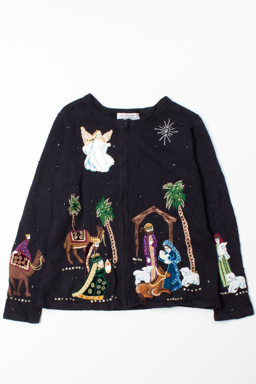 Black Ugly Christmas Cardigan 52832