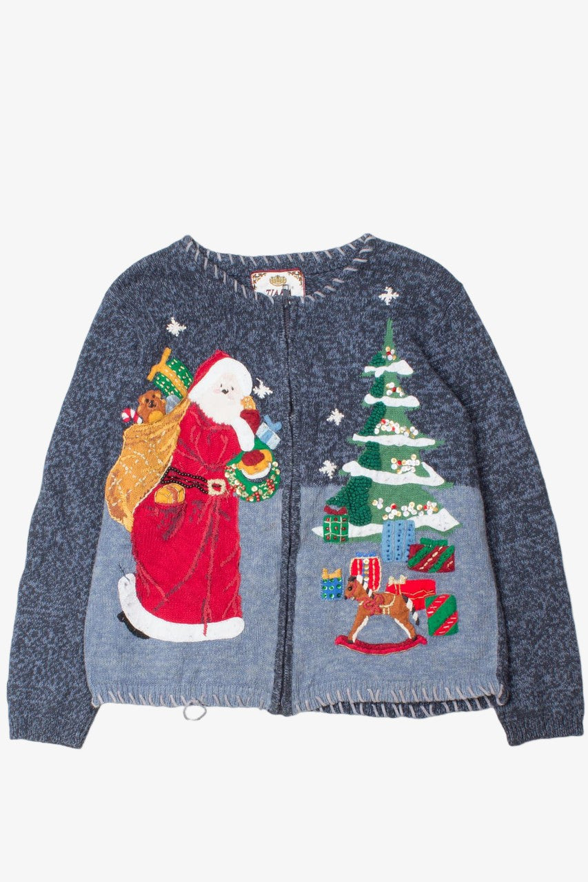 Blue Ugly Christmas Cardigan 52839