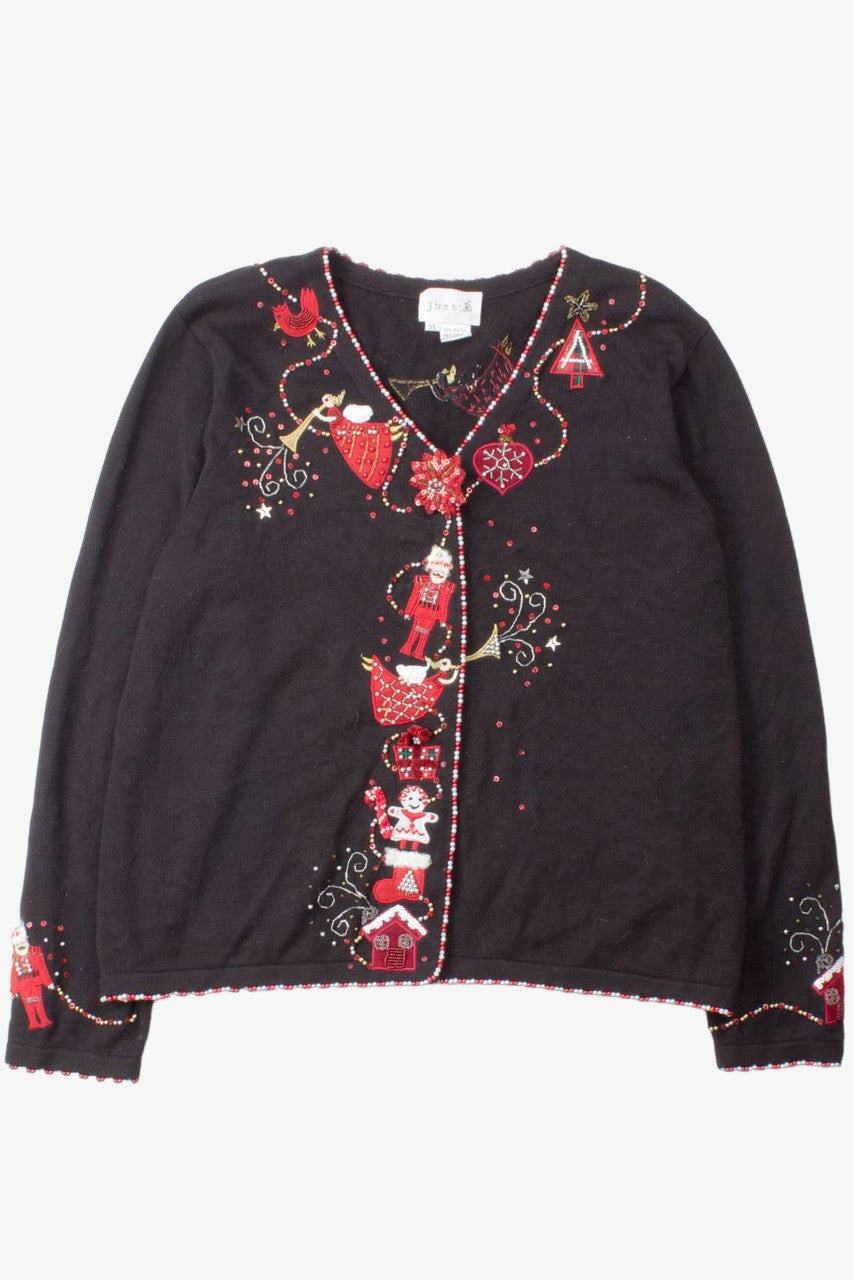 Black Ugly Christmas Cardigan 52887