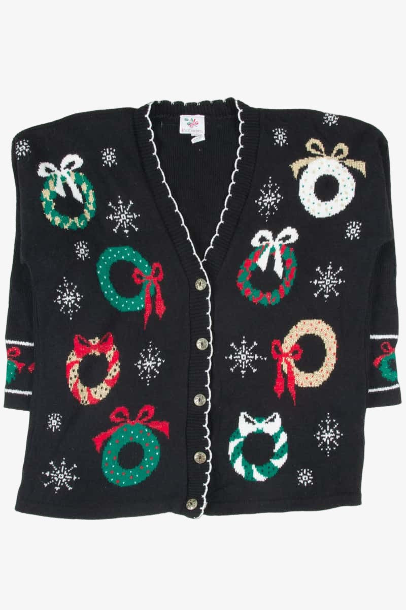 Black Ugly Christmas Cardigan 53164