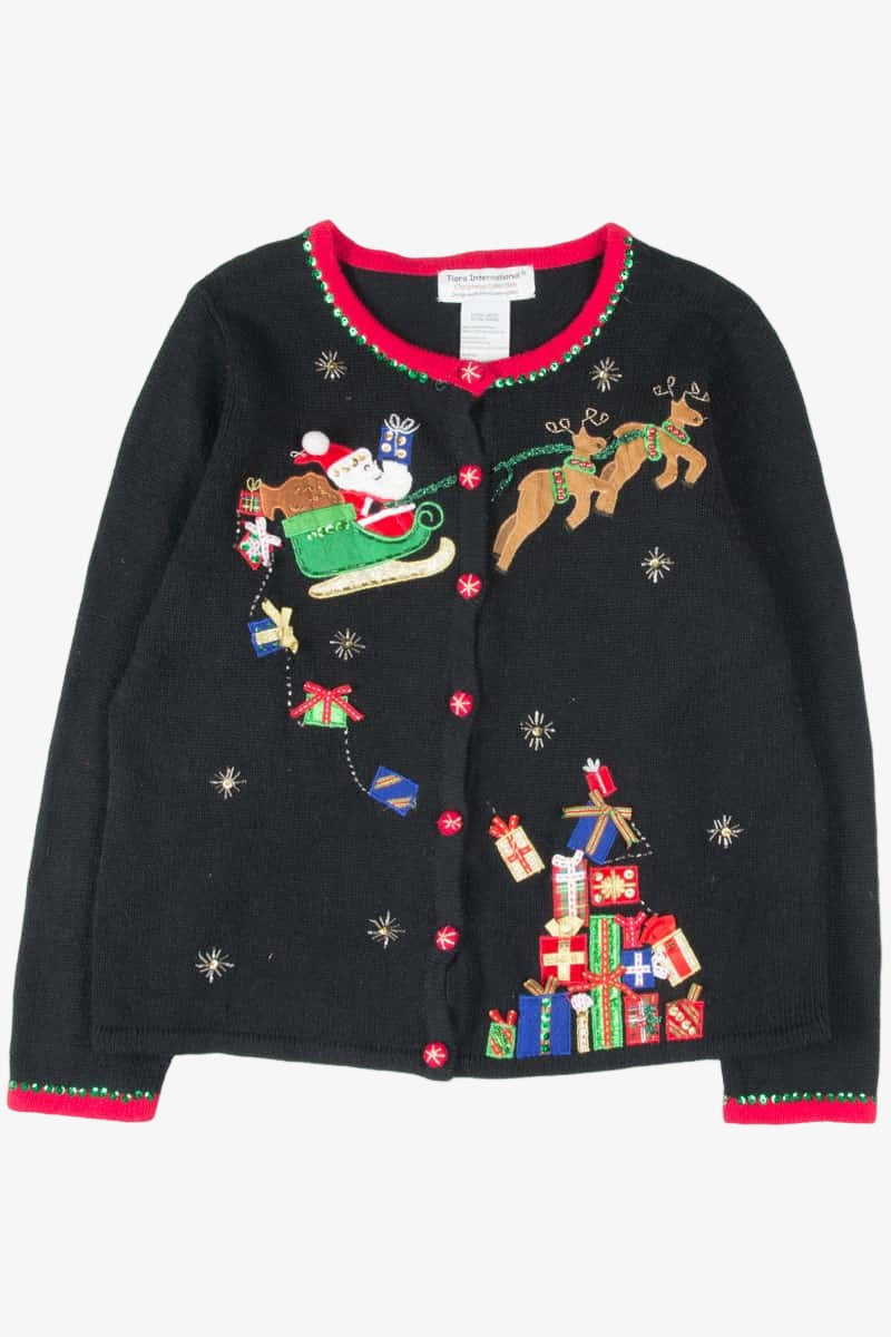 Black Ugly Christmas Cardigan 53285