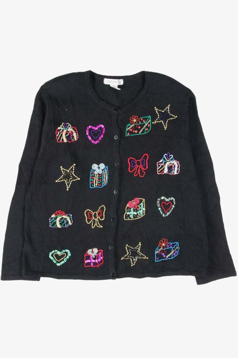 Black Ugly Christmas Cardigan 53288