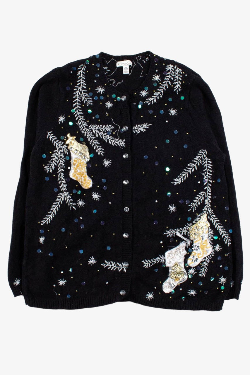 Black Ugly Christmas Cardigan 53441
