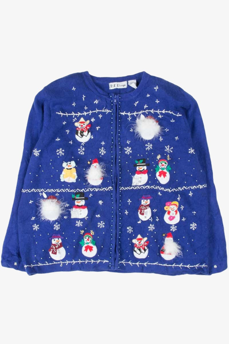 Blue Ugly Christmas Cardigan 53460