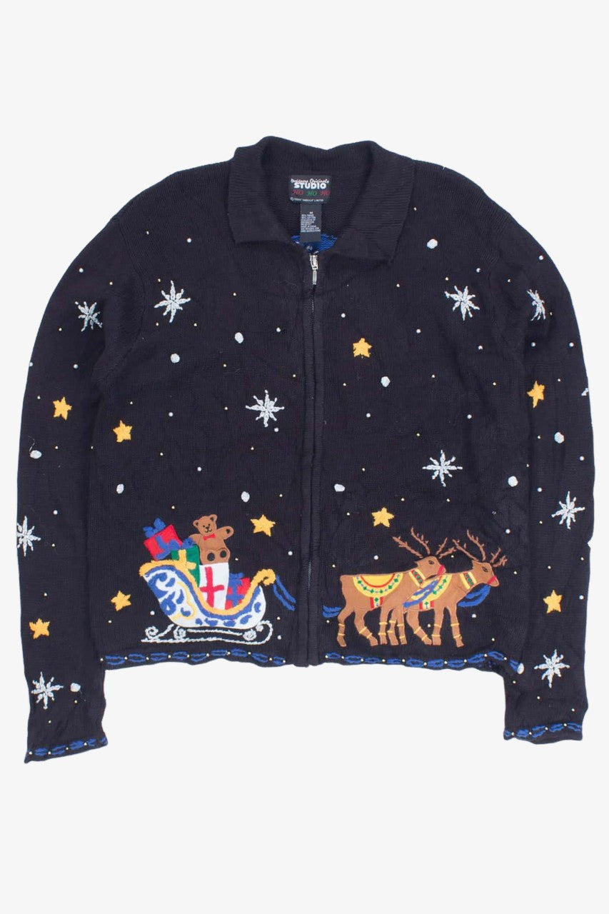 Black Ugly Christmas Cardigan 53495