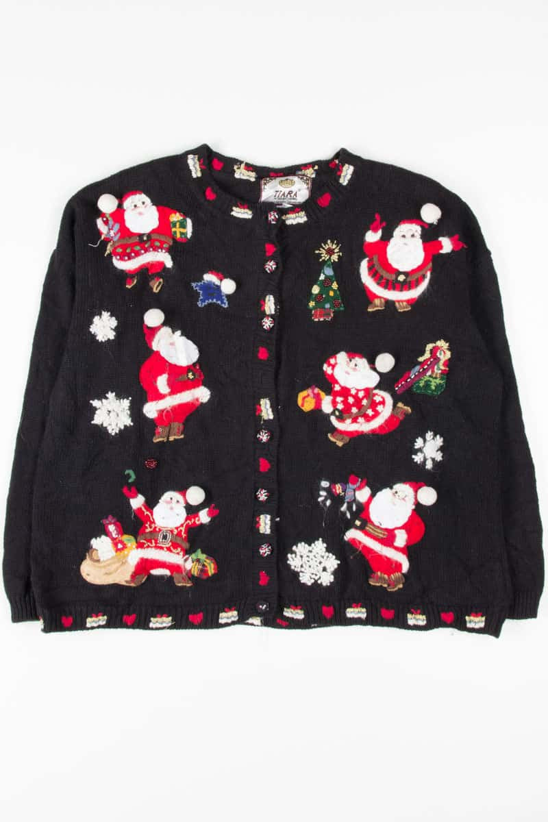Black Ugly Christmas Cardigan 53531