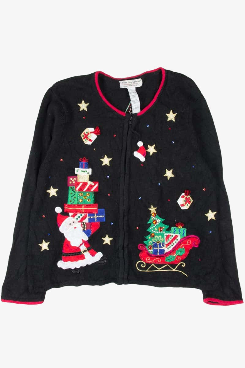 Black Ugly Christmas Cardigan 53537