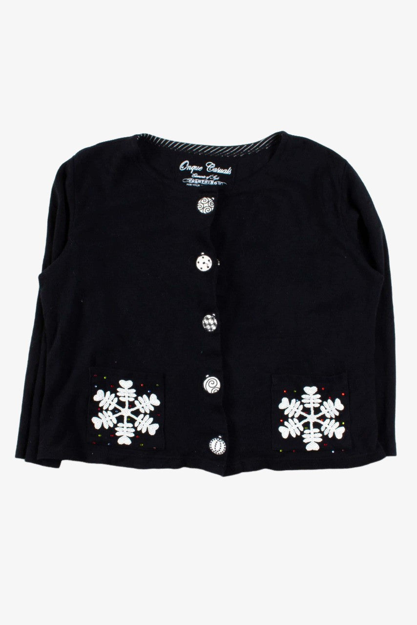 Black Ugly Christmas Cardigan 53556