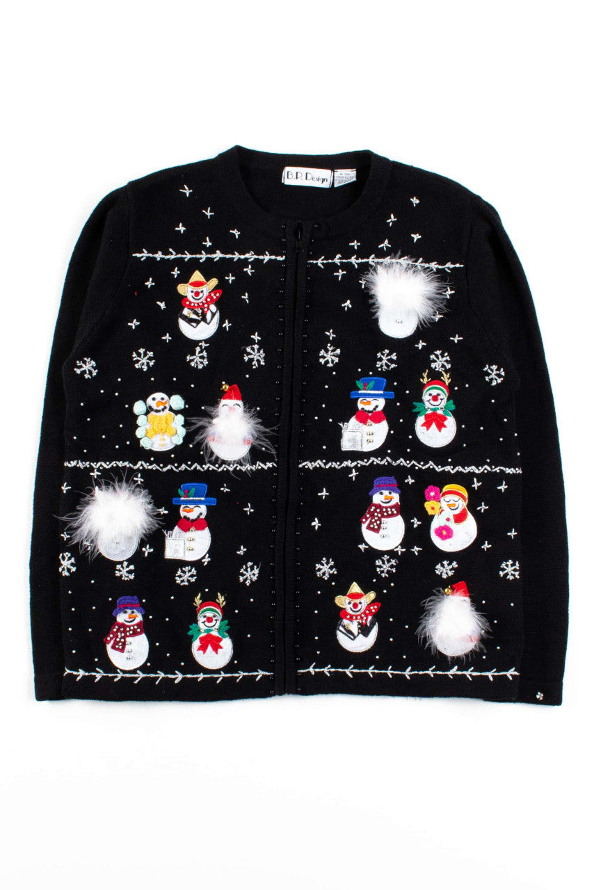 Black Ugly Christmas Cardigan 53558