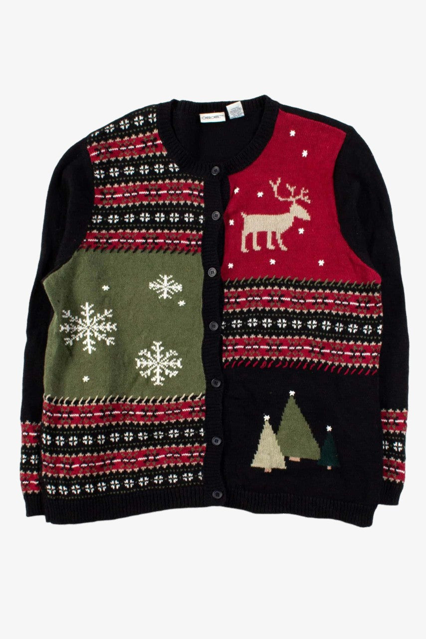 Black Ugly Christmas Cardigan 53559