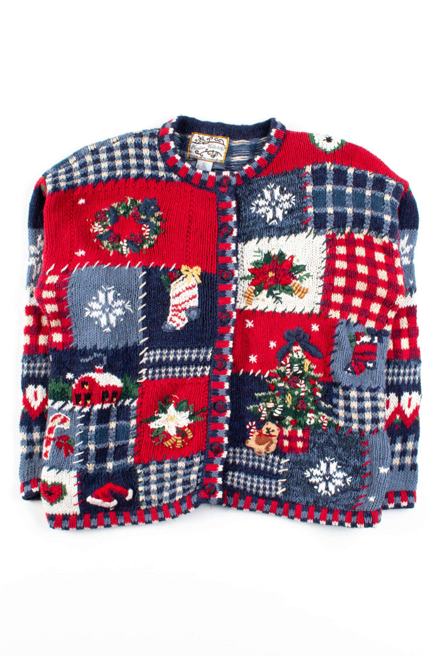 Blue Ugly Christmas Cardigan 53569