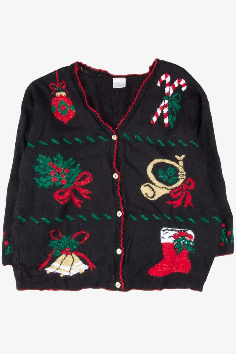 Black Ugly Christmas Cardigan 53619
