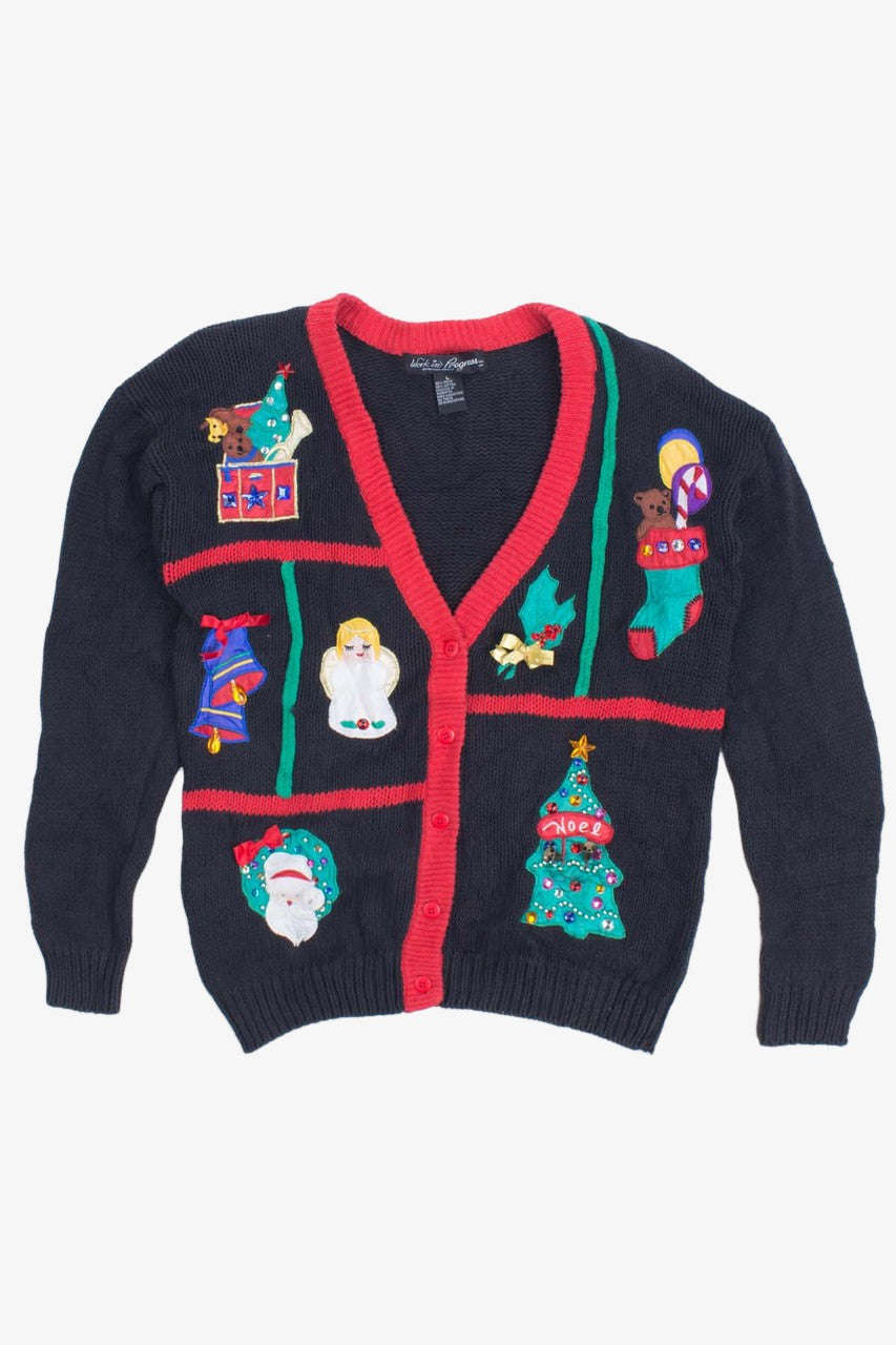 Black Ugly Christmas Cardigan 53651