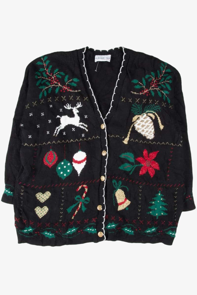Black Ugly Christmas Cardigan 53704