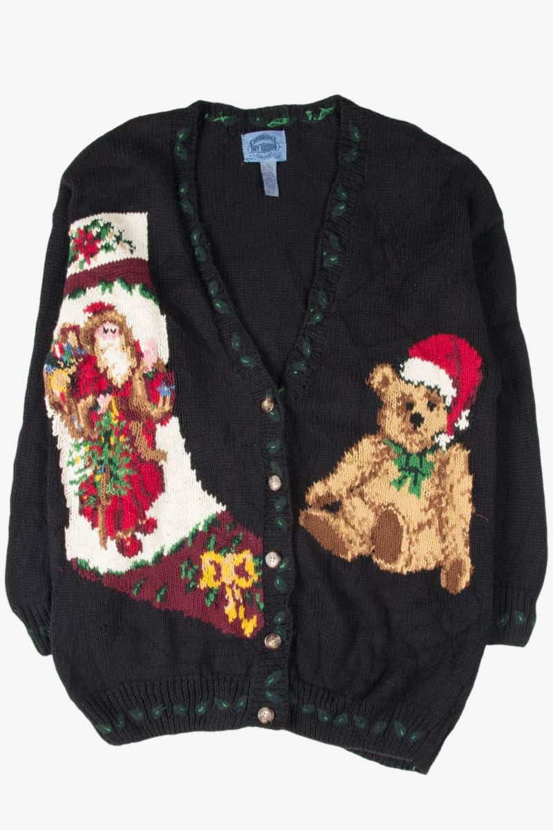 Black Ugly Christmas Cardigan 53762