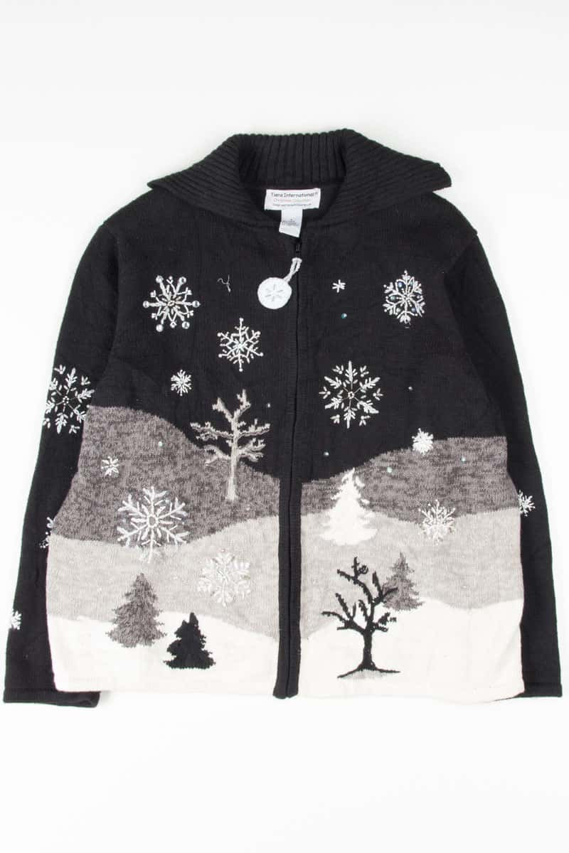 Black Ugly Christmas Cardigan 53766
