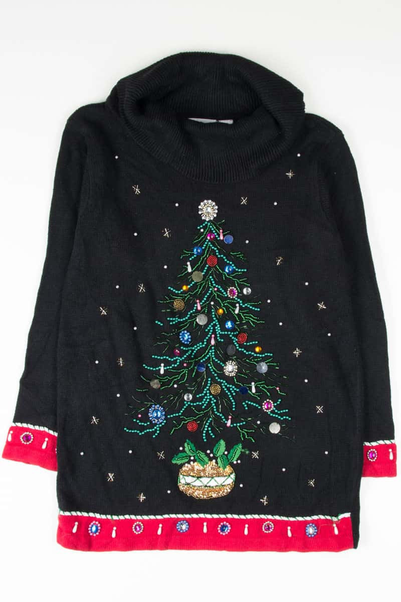 Black Ugly Christmas Turtleneck 53774