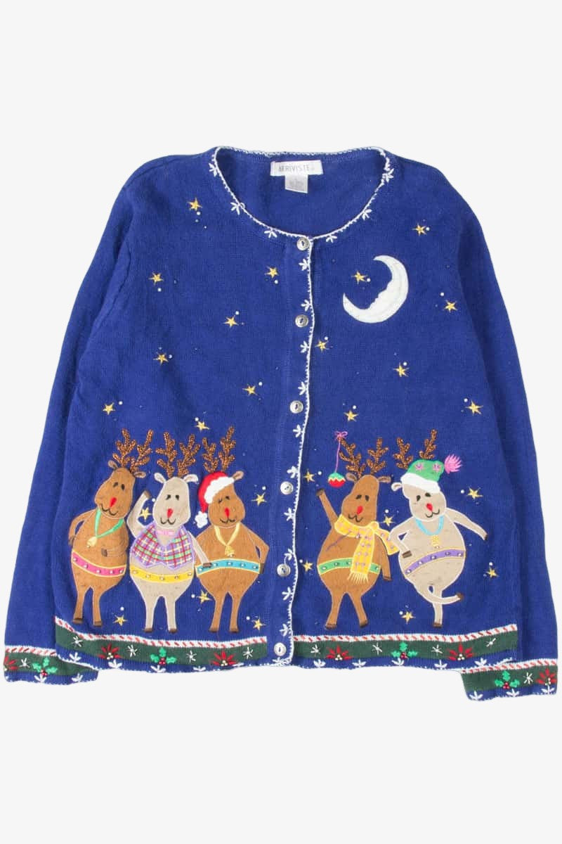 Blue Ugly Christmas Cardigan 53812
