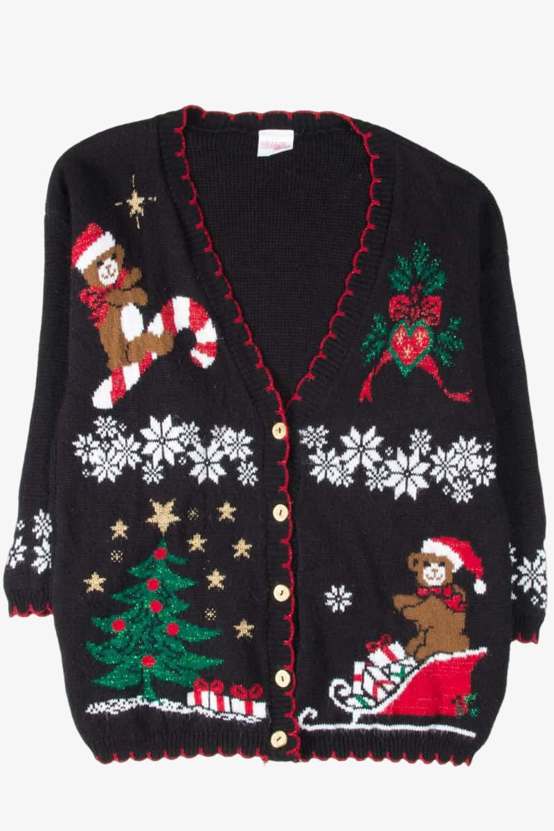 Black Ugly Christmas Cardigan 53840