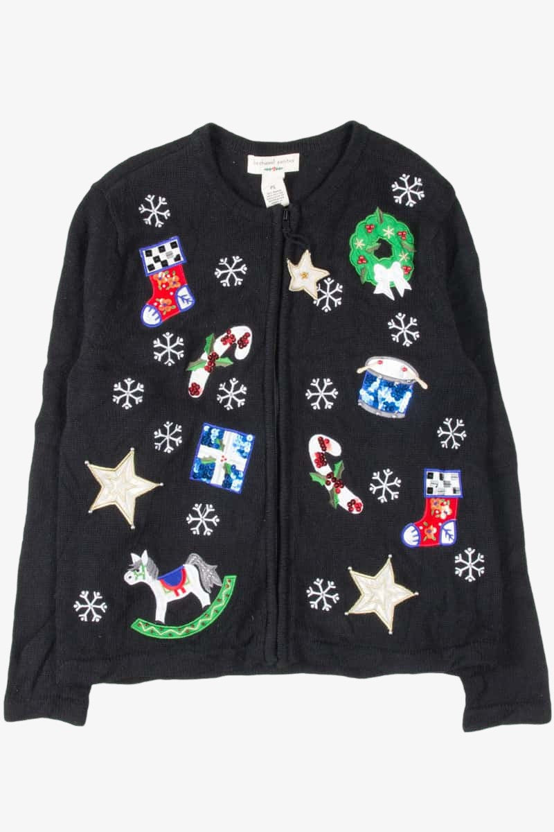Black Ugly Christmas Cardigan 53849