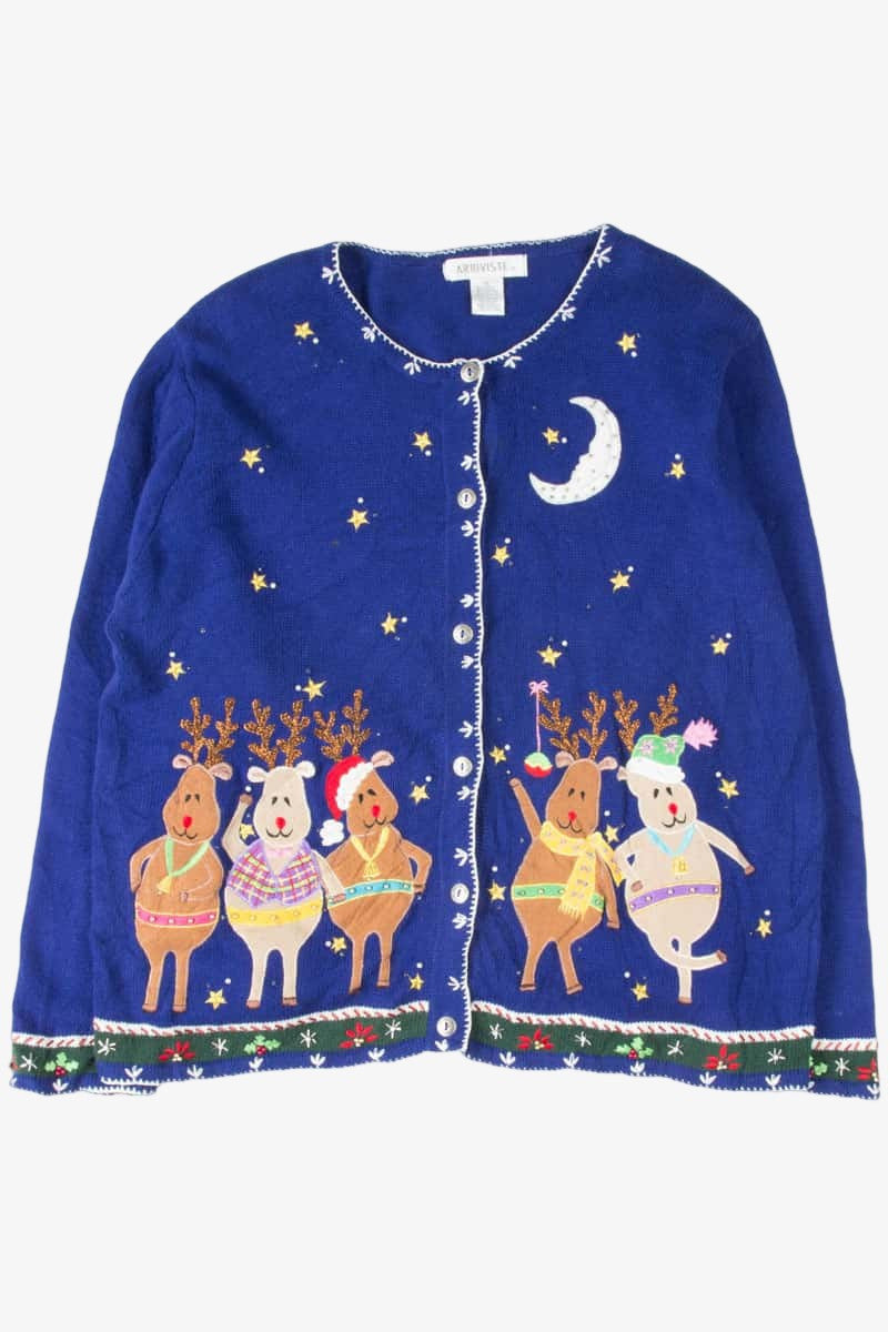 Blue Ugly Christmas Cardigan 53891